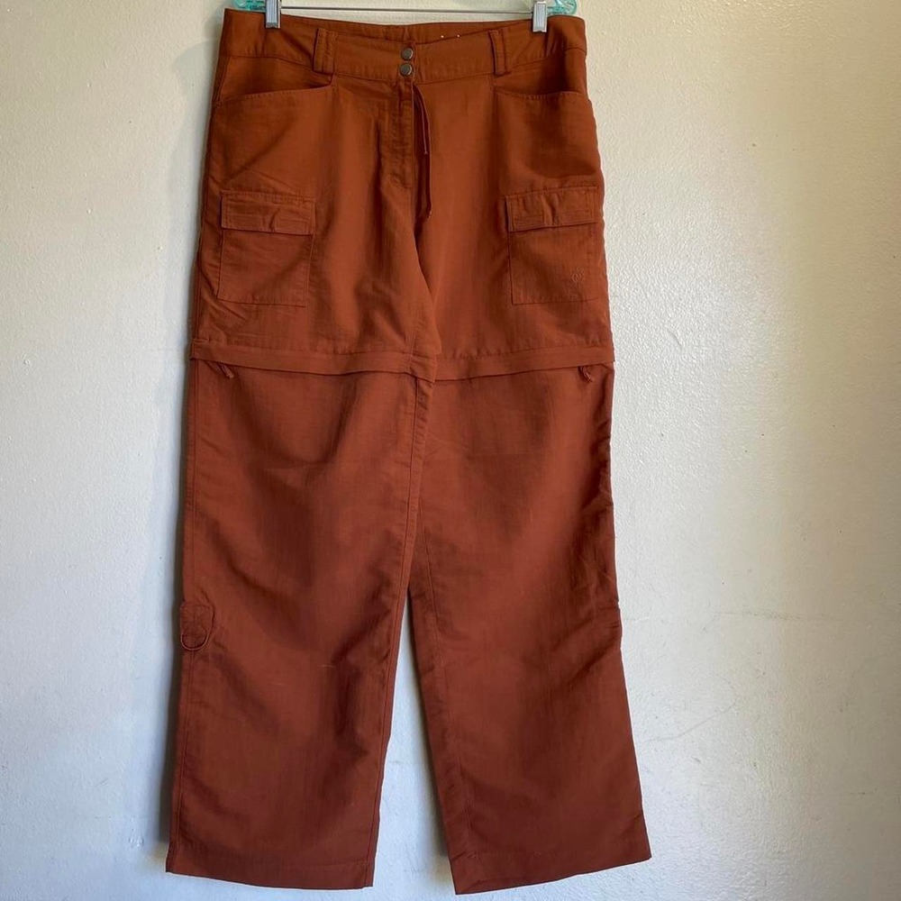 Magellan Pants Or Shorts Women 14 Burnt Orange Convertible Cargo Hiking Utility